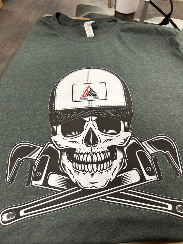Skull Pipe Wrench T-Shirt