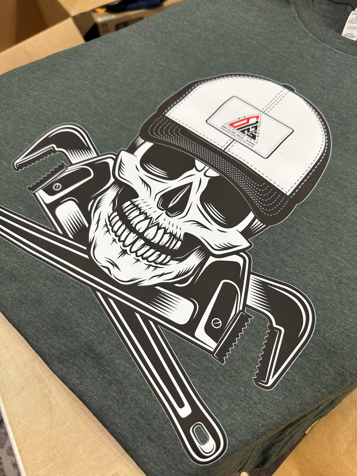 Skull Pipe Wrench T-Shirt