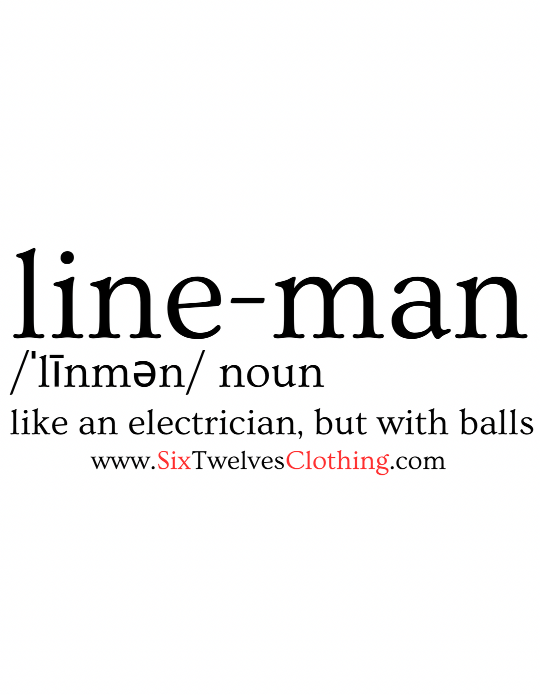 Lineman Definition Sticker