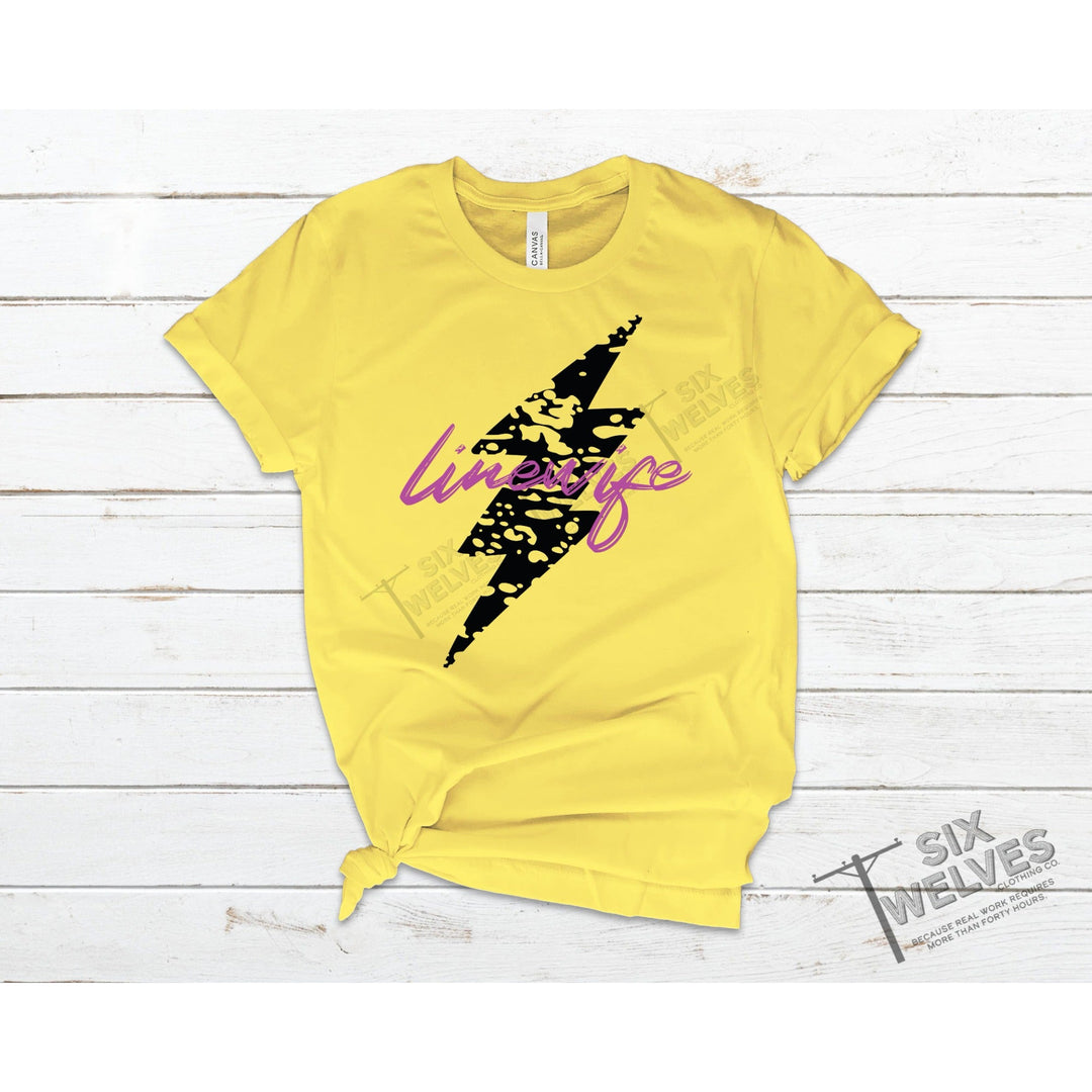 Lightning Bolt Tee | Yellow Bolt Tee | Six Twelves Clothing Co.