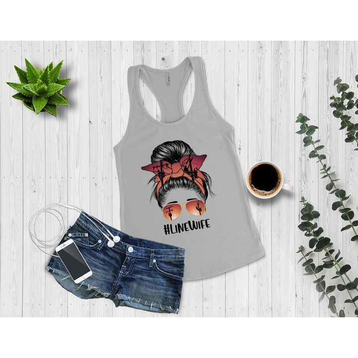 The Messy Bun Linewife Tank