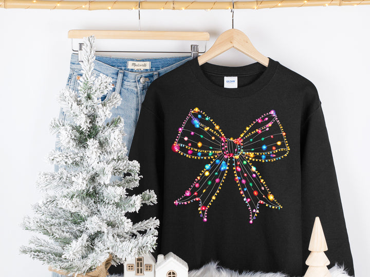 Christmas Light Coquette Graphic Tee and Crewneck