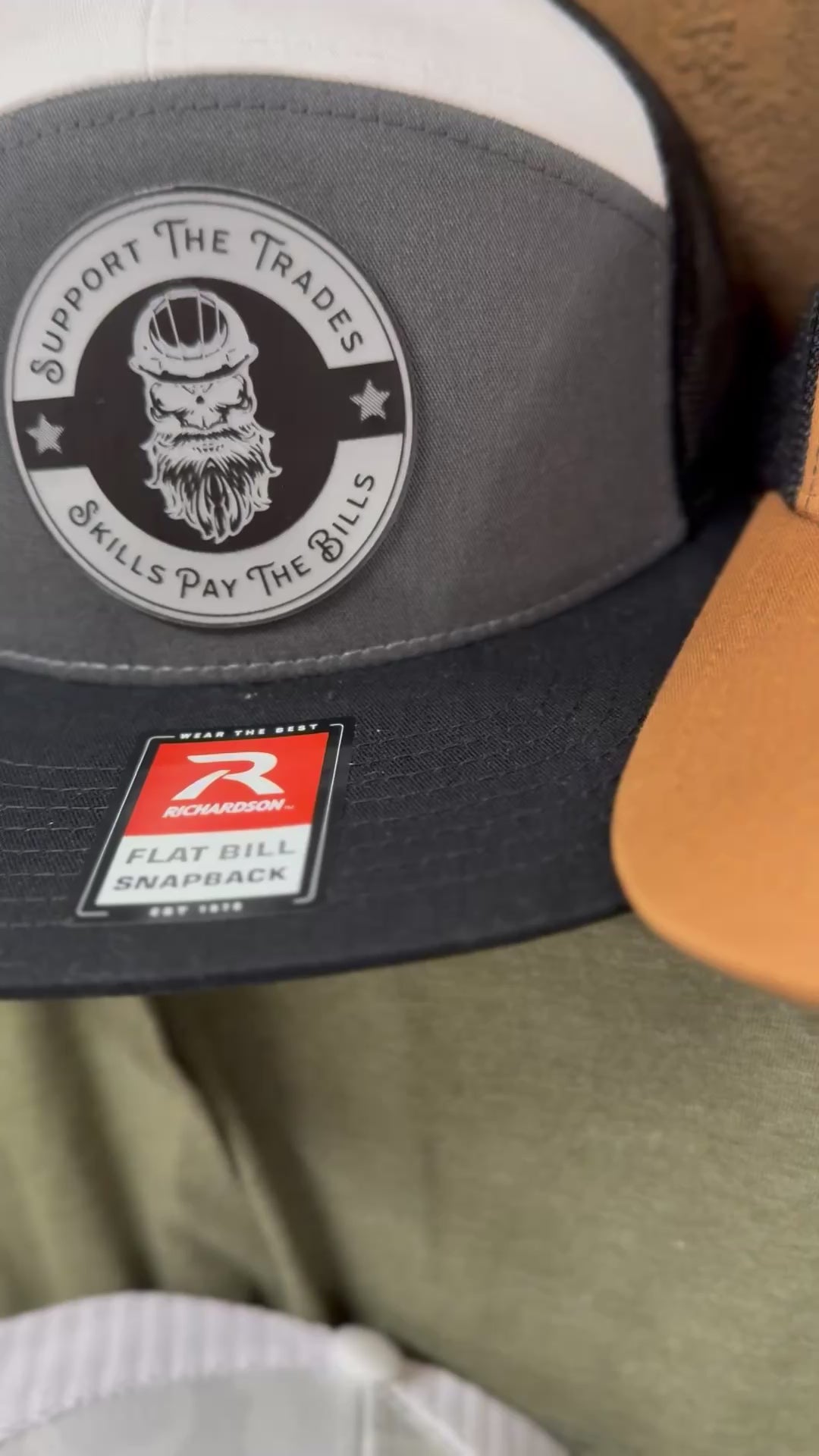 Support the Trades 7 Panel Acrylic Patch Hat